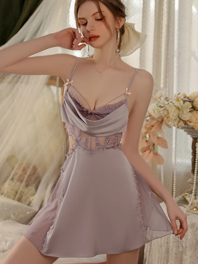Nuisette Sexy avec Corset Transparent