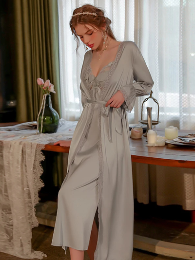 Robe Nuisette Longue Dentelle